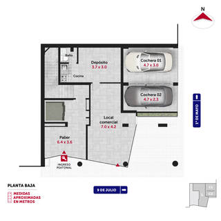 Emprendimiento 9 de Julio 500 Rosario. Inmobiliaria Uno Propiedades