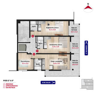 Emprendimiento 9 de Julio 500 Rosario. Inmobiliaria Uno Propiedades