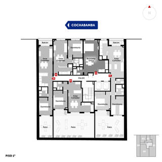 Emprendimiento Cochabamba 500 Rosario. Inmobiliaria Uno Propiedades