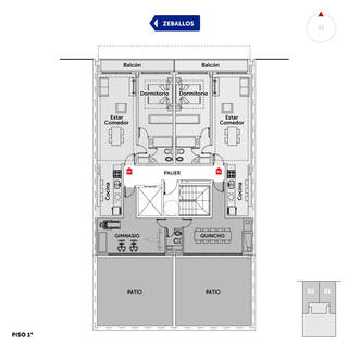 Emprendimiento Zeballos 300 Rosario. Inmobiliaria Uno Propiedades