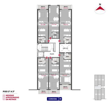 departamento monoambiente en venta en Rosario