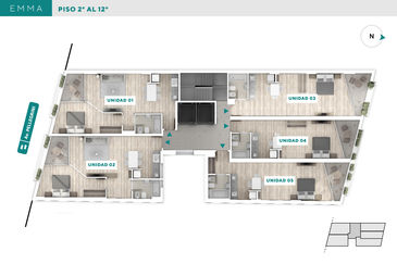 departamento 1 dormitorio en venta en Rosario