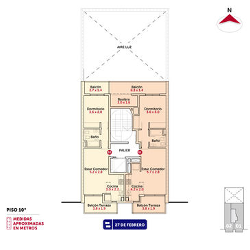 departamento 2 dormitorios en venta en Rosario