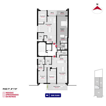 departamento 1 dormitorio en venta en Rosario