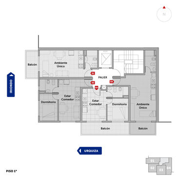 departamento 1 dormitorio en venta en Rosario