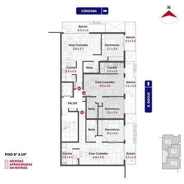 departamento 1 dormitorio en venta en Rosario