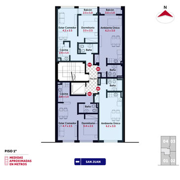 departamento 1 dormitorio en venta en Rosario