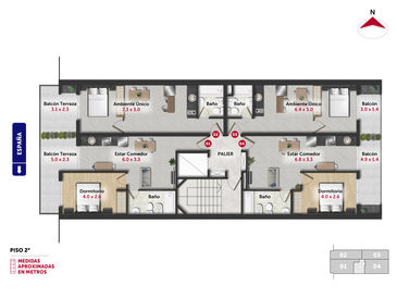 departamento 2 dormitorios en venta en Rosario