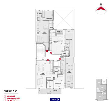 departamento 1 dormitorio en venta en Rosario