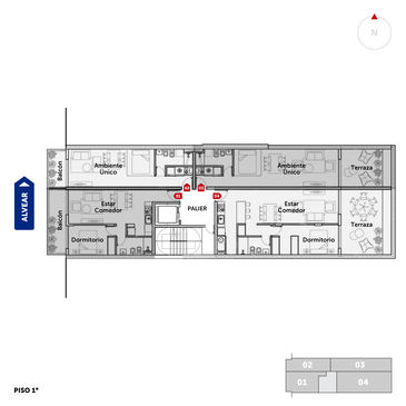 departamento 1 dormitorio en venta en Rosario