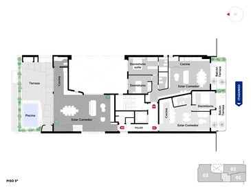 departamento 2 dormitorios en venta en Rosario