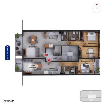 departamento 3 dormitorios en venta en Rosario