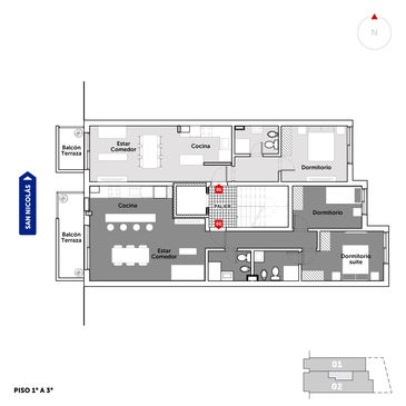 departamento monoambiente en venta en Rosario