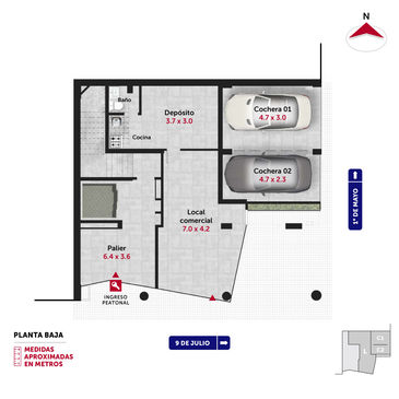 departamento 3 dormitorios en venta en Rosario