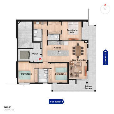 departamento 3 dormitorios en venta en Rosario