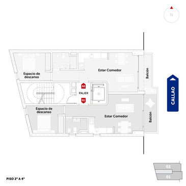 departamento 1-2 dormitorios en venta en Rosario