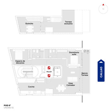 departamento 1-2 dormitorios en venta en Rosario