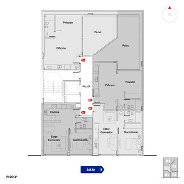 departamento 1 dormitorio en venta en Rosario